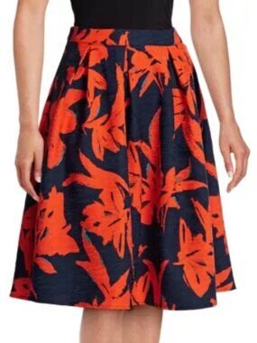 NWT Lucy Paris Skirt – Navy with Red Floral